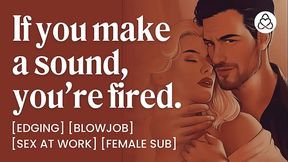 Hot secretary is edged by alpha dom boss to keep her job | Audio porn for women