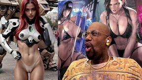 tight bald tan line pussy teen girl wearing armor needs to get dicked down, ai generated