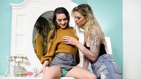 First lesbian sex from Brooke Banner for her stepsister Sera Ryder