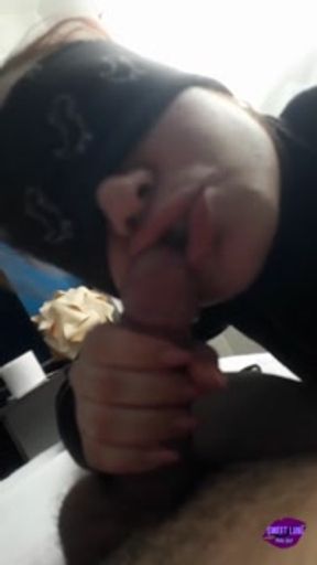 Blowjob and cum in mouth - Teeneager amateur sex