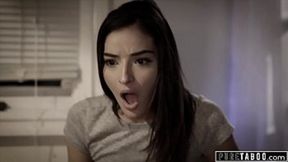 Teen Step-Sister Seducing Step-Uncle and Step-Sis