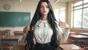 old teacher filled kuroko wagura s mouth with cum [ai]