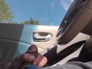Risky cum in public