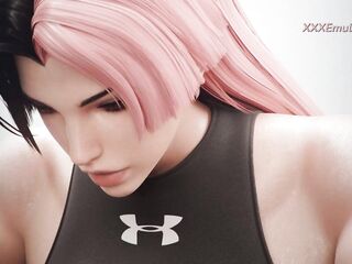 Biggest Riding with Large Butt mother I'd like to fuck in the Gym (CG Sexgame) HQ