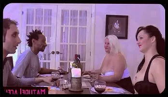 Lacey Starr's Intense British Foursome with Wild Facial and Creampie Finish