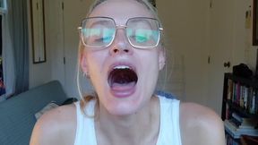 Tongue, mouth, and throat closeup