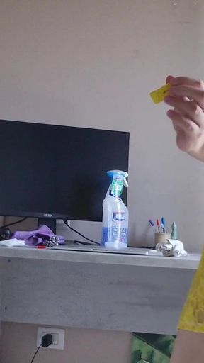 Cleaning the Table Without Underwear