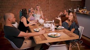 Dine Featuring Charlie Forde, Nova Hawthorne, Woody Alyx, Violet Devine, Leo Vargrsson, Trixie Monroe