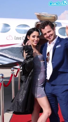 Mile High fuck on private plane with horny latina Vanessa Sky