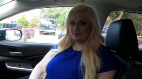 Christian milf Klaudia Kelly's POV butt ride in her car