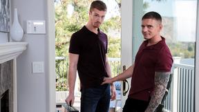 ”NEXTDOOR STUDIOS Salesman Knocks On Gay Man's Door - Dacotah Red,Gunner”