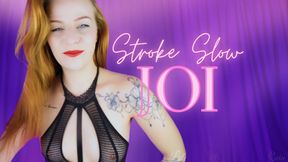 Stroke Slow For Me JOI : English Dominatrix In Fishnet Bodysuit Gives You Teasing And Tormenting Jerk Off Instruction Orgasm Control