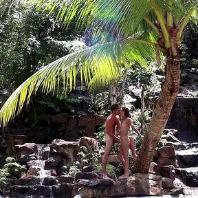 Having sex in a waterfall.
