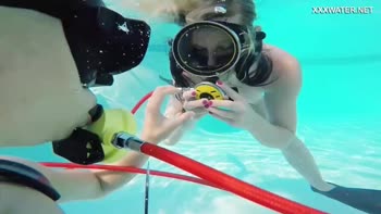 Monica's Underwater Orgasmic Surprise with Jason