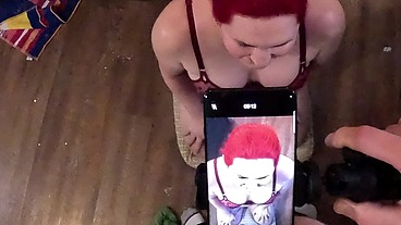 Big Tits and Big Ass Asian American shemale used as an anal cum dump bouncing on fuck seat bareback getting creampie