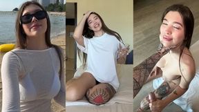 POV Stranger Fucks Hard on Public Beach / Hotel Riding