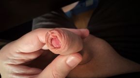 Play with My Little Cock and the Long Foreskin (slow Motion)