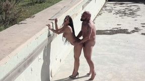 Threesome with busty German brunettes