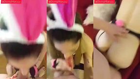 pendeja vestida de conejita pide verga por su culo - divinamaruuu - mis primeros videos ano 2020