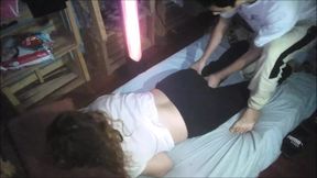 Massage and doggy fuck with yellow thong