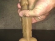 Solo Male With His Uncut Cock While Frotting & Docking With Toys Until He Cums For You