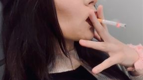 French inhale.