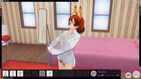 3D Hentai Fucked Redhead Girlfriend After a Walk