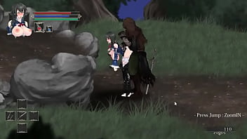 Hot lady having sex with men in Night of rev new act hentai game video