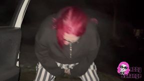 Pissing in the Snow at the Highway Parking Lot