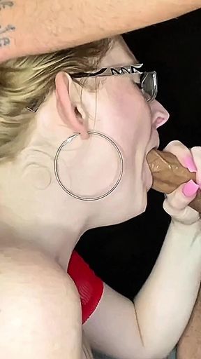 Captivating moment from "Slutty Britt Loves To Gag On BBC"