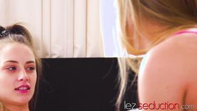 ”Charming Kyler Quinn grinds twat with Jeanie Marie Sullivan”