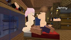 minecraft jenny mod fapcraft jenny and zoey are here to fuck and have a threesome