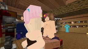 minecraft jenny mod fapcraft jenny and zoey are here to fuck and have a threesome