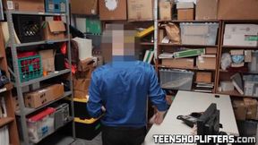 Aurora Winters fucked hard by a security guard with big cock