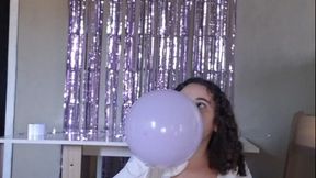 Surprise Birthday Party Setup | Decorating with 6 Lilac Balloons