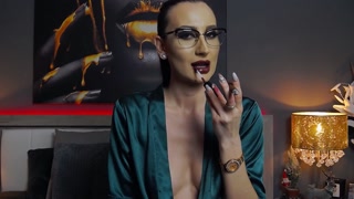 Smoking and teasing a LARGE cigar !