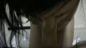 Hardcore pounding for my sexy brunette young tranny sex friend on cam