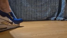 Destroying trainers in Christian Louboutin heels