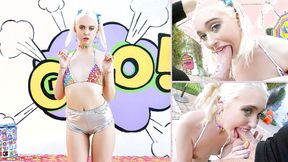 ”Chloe Cherry deepthroats a cock”