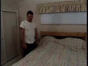 Busty MILF with stockings try to seduce this handsome dude