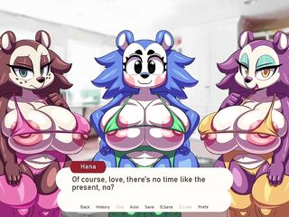 Foursome With 3 Breasty COOL BOOTY Furrys!!! - Waifu Crossing