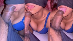 Baby My Mouth Is Hurting - Sofia Sucking Thick Dick and Swallowing Huge Cum Inside Mouth Full HD Indian Porn Videos Village Room