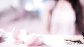 ”Timid girl spreading legs for tongue & shaft”