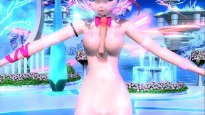 Hatsune Miku Ai no Uta Project diva Nude Mod Rabbit Hole Costume