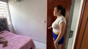 I Get Horny Seeing My Little Stepbrother's Big Penis After Entering His Room, We End up Having a Hard Fuck