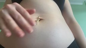 cute golden jewelry navel