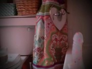 Fucking my new fucktoy, suction cup dildo for the first time