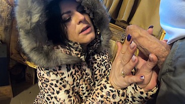 Mega Milf MilfyCalla Gets A Load Of Cum On Puffy Jacket!-165