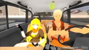 Yang Sparks Naughty Holiday Flames in Hot RWBY Reunion Encounter