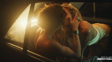 Back seat of a vintage car. Midnight. Somewhere south in Portugal.